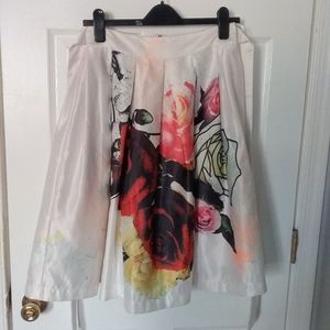 Floral skater skirt